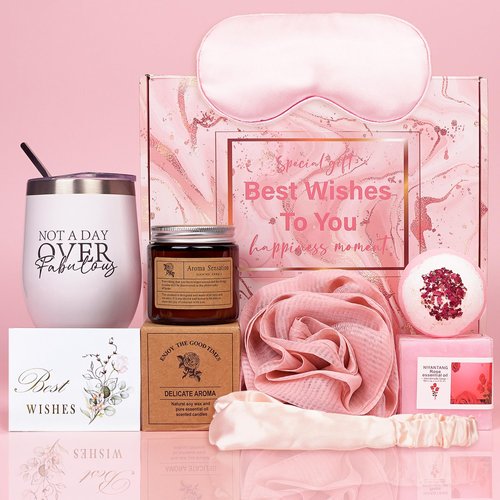 Self Care Gifts for Women - Birthday Gifts for Women Mother's Day Gifts for Her Thinking of You Gifts Unique Get Well Soon Presents Relaxing Spa Gift Basket for Her Bestie Sister Mom Gifts for all