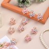 QXUJI 10PCS Rhinestone Hair Claw Jaw Clips, Crystal Metal No-slip Hair Grip Clamps, Mini Butterfly Bangs Clip Bow Hair Claw Gripper, for Women Girls Hair Pins