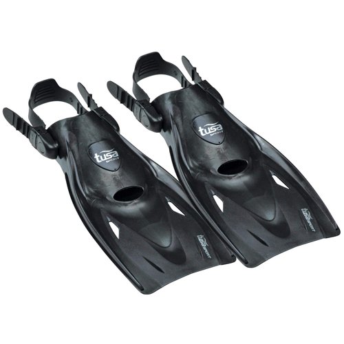 TUSA Sport Long Blade Snorkel Fins, Medium, Black