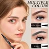 4-Head Split Waterproof Long-lasting Eyebrow Pencil, 2PCS Waterproof Magic Eyebrow Pencil Microblading Eyebrow Pencil,Creates Natural Looking Brows Eye Eyebrow Makeup Eyebrow Pen (Black-2pcs)