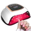UV LED Nail Lamp with 72 Beads, 300W UV Light Nail Dryer for Gel Polish, Fast Gel Nails Curing Lamp with Auto Sensor and 4 Timer Settings, Professional Nail Art Drying Lamps Light for Home (White)