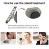 AUROX Magnetic Phone Grip Holder for Magsafe Phone Grip, Expandable Collapsible Phone Grip Stand Holder with Kickstand for Magsafe Stand Compatible for iPhone 16 15 14 13 12 Series, Transparent Purple
