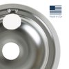 GE GE68C Genuine OEM 6" and 8" Drip Pan Kit (Chrome) for GE Electric Range or Stoves
