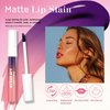 3Pcs Matte Tattoo Peel Off Lip Liner Stain,Long-Lasting Peel Off Lip Liner, High Pigmented, Transfer-proof, Waterproof,Moisturizing Nude Lip Liner Makeup For Women