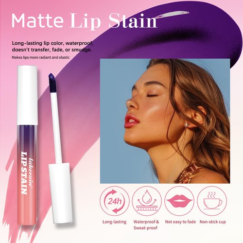 3Pcs Matte Tattoo Peel Off Lip Liner Stain,Long-Lasting Peel Off Lip Liner, High Pigmented, Transfer-proof, Waterproof,Moisturizing Nude Lip Liner Makeup For Women