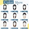 Hairro Hat Wig Hair Extension Baseball Hat with Hair Attached Short Bob Hairstyle Adjustable Synthetic Cap Hair Extensions For Women Chemo Wig 11" 170g #2A Natural Black
