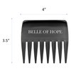 Belle of Hope Mara Ray Cleanse and Clarify Shampoo for Synthetic and Human Hair Wigs, 8floz and Wide Tooth Comb