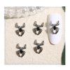 Halloween Spider Nail Charms 3D Alloy Crystals Diamonds Rhinestones Design Gothic Nail Gems Art Accessories for Women Nail Art DIY Decoration Craft Jewelry