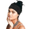 STGDAK Boho Headbands for Women non slip Wide Black Hair Bands Knoted Turban Stretch Fashion Head Bands Yoga Running Elastic Headband Wrap Headbands Hair Accessories for Teen Girls 6 Pack