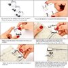 6 Sizes Rolled Hem Presser Foot, Wide Rolled Hem Foot Set & Narrow Hemmer Foot Set for All Low Shank Snap-On Singer, Brother, Babylock, Euro-Pro, Janome, Kenmore, White, Elna Sewing Machines