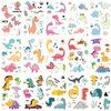 OohFaice 15 Sheets Glow in Dark Dinosaur Temporary Tattoos for Kids, Waterproof Fake Tattoo Stickers, Luminous Party Supplies Gifts for Boys and Girls
