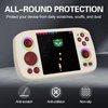 SKRVGOJFG Silicone Case for RG Cube, Anti-Slip, Shock Proof, Soft Protective Case for Anbernic RG Cube Handheld Game Console with Lanyard - White