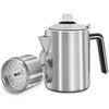 Hillbond 9 Cup Percolator Coffee Pot, Stainless Steel, Outdoor Camping, 72.0 fl oz