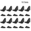 uxcell Control Horn, 20x21mm Plastic Horns with 4 Holes 1.6mm for RC Airplane Parts Black 10 Sets