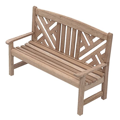 Gadpiparty Mini Wooden Bench Model Park Benches Miniature Ornaments Dollhouse Landscape Decorations Artificial Scene Furniture Double Chair Dollhouse Accessories Decor