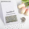Beadsland 2880pcs Flat Back Crystal Rhinestones Round Gems for Nail Art and Craft Glue Fix, Crystal AB,SS10,2.7-2.9mm