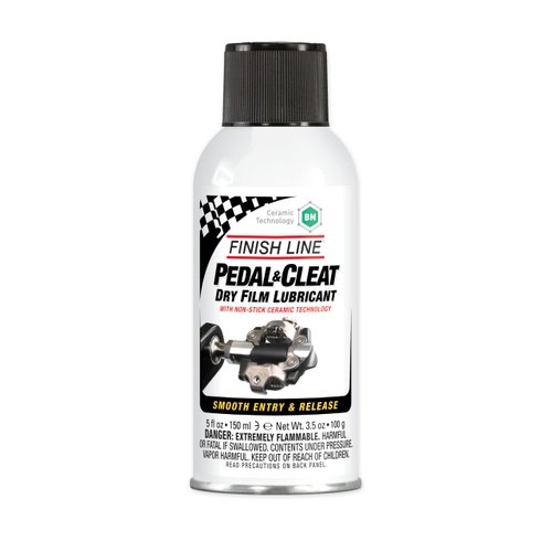 Finish Line Pedal and Cleat Dry Film Lubricant Aerosol, 5-Ounce