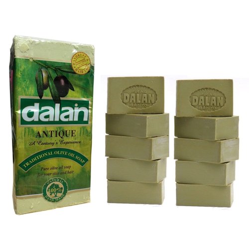 Dalan Antique 100% Olive Oil Soap 5x180gr Dry Skin, Anti – Dandruff, Hand Made Soap