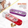 MEDca Weekly Pill Organizer, Four Times-a-Day, 1 Dispenser with Stackable AM/PM Compartments