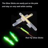 THKFISH Fishing Glow Sticks Rod Tip Glow Sticks Fishing Rod Floats Glow Sticks Fishing Rod Night Fishing Light Fishing Green Fluorescent Light 20pcs(10bags) #L