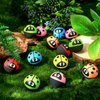 24 Pcs Ladybug Bouncy Balls Ladybug Party Favors Small Bouncing Balls 32 mm/ 1.3 Inch Ladybug Theme Rubber Balls 6 Colors Anxiety Fidget Sensory Balls for Kid Carnival Prizes Birthday Gift Bag Filling