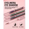 Easilydays Chameleon Liquid Glitter Thin Eyeliner, Highly Pigmented Intense Color Metallic Satin Multi-Reflective Finish Eye Liner Pencil, Waterproof Long-lasting Shimmer Eye Shadow Makeup Pen (01)
