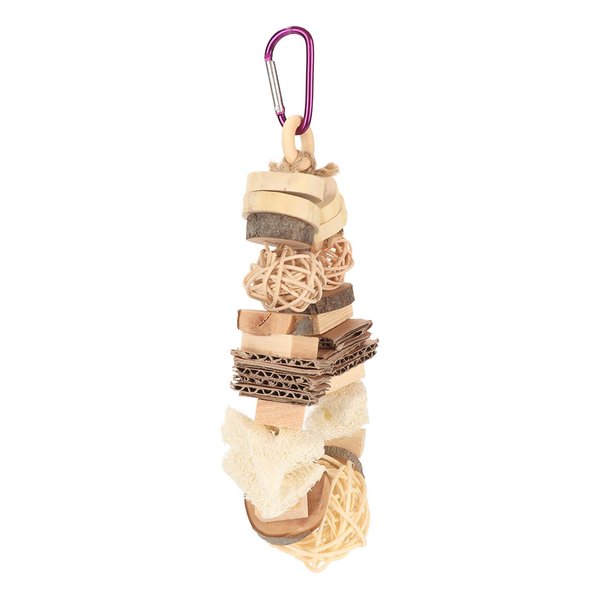 Bird Toys for Parakeets, Parrot Chewing Toys Parrot Toy, Wooden Bird Chew Toys Rattan Balls Wood Block for Small and Medium-Sized Macaws, African Grey Parrots, Medium-Sized Bird cage Toys