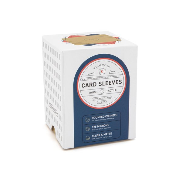 Stellar Factory - Premium Card Sleeves, Rounded, 2.5" x 3.5" (112 Count)