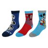 Disney Boy's Disney Mickey Mouse Crew Socks (3 Pair Pack), Medium, Blue