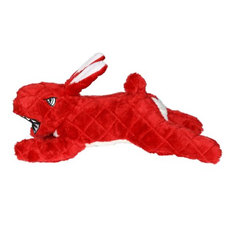 MIGHTY- Angry Animal Rabbit - Squeaker-Multiple Layers. Made Durable, Strong & Tough. Interactive Play Dog Toy (Tug, Toss & Fetch). Machine Washable & It Floats. (Regular 2 Pack)
