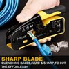 Hiija RJ45 Crimp Tool Kit Pass Through Ethernet Crimper Kit All-in-one Ratcheting Modular Data Cable Crimper Kit