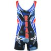 ROAR American Tiger Wrestling Singlet Stretch BodySuit Sports Wear (Amarican Tiger, Medium)