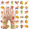 JOYIN 144 PCS Cinco De Mayo Temporary Tattoo Set for Mexican Themed Party, Fiesta Party Fake Tattoos Stickers Sombrero Hats, Taco Design, Face Body Tattoo Decorations