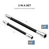 NEIKO 00239A Flexible Extension-Bar Set, 1/4-Inch and 3/8-Inch Drives, Flexible Socket Extension Bars, 2-Piece Set