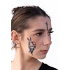 Thug Ink Temporary Tattoos - Volume II - 6 Temporary Tattoos ~ Face Tattoos ~ Ice Cream Cone, Dagger, Crown, Cross, etc ~ Thug Life ~ Fake Tattoos ~ Water-transfer Tattoos