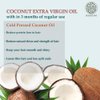 Buddha Natural Coconut Oil Cold Pressed Extra Virgin (150 Ml) - For Skin, Hair And Baby Gentle Skin Care - 100% Chemical Free