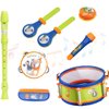 LITTLE FUN TIMES Musical Instruments for Toddlers 1-3 to Develop fine Motor Skills, Toddler Toys Musical Instruments for Kids 9 pcs Baby Instruments Preschool Educational Early Learning and Fun