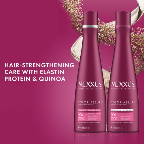 Nexxus Color Assure Shampoo and Conditioner for Color-Treated Hair - Enhances Color for Up to 40 Washes, 13.5oz, 2 Pack