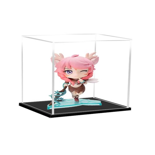 Clear Acrylic Display Case Box ，Versatile Collectibles Display Dustproof Showcase with Thickening Base，for Display Action Figures Home Storage Organizing Toys (10x8x8inch/25x20x20cm)