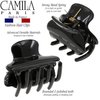 Camila Paris CP3554 French Hair Clip for Women, Small, Black 1.5 Inch Girls Hair Claw Clips Jaw Fashion Durable Styling Hair Accessories for Women, Strong Hold No Slip Grip, Made in France