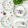 Xigejob Dog Birthday Party Supplies Tableware - Puppy Dog Party Decorations, Plates, Cups, Napkins, Dog Theme Baby Shower Dinnerware | Serve 24