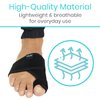 Vive Bunion Brace (Pair) - Big Toe Corrector Straightener with Splint - Hallux Valgus Pad, Joint Pain Relief, Alignment Treatment - Orthopedic Sleeve Foot Wrap Support for Men and Women (Black)