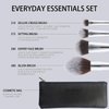ENERGY Makeup Brush Set Premium Foundation,Bronzer,Blush,Concealer,Eyeshadow Contour with Liquid Cream Powders Blending Highlighting Buffing Professional Essential Face Brushes with Travel Case 4PCS
