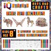IQ BUILDER | Arts and Crafts for Girls Age 12 Year Old and UP | 3D Art Coloring Painting Animal Puzzle Set | Fun Creative DIY Toys | Family Craft KIT with Supplies | Best Toy Gift for Kids