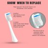 BTFO 2 Pcs Electric Toothbrush Heads for BTFO 1741-02 (White)