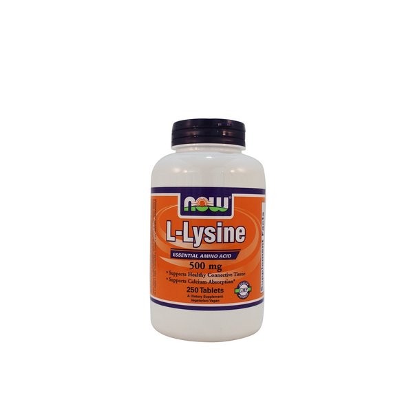 Now Foods: Lysine Essential Amino Acid 500mg, 250 tabs (3 pack)