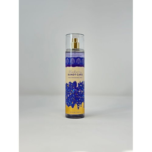 BLUEBERRY BUNDT CAKE Bath and Body Fine Fragrance Mist Body Wash & Body Lotion Set of 3 Gift Set
