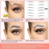 Eyebrow Tattoo Stickers 78 Pairs, 8 Sheets Eyebrow Temporary Tattoo Peel Off Sticker Waterproof 6D Hair-Like False Instant Transfer False Brows Makeup for Women, Girls | Natural Strokes, Shaping