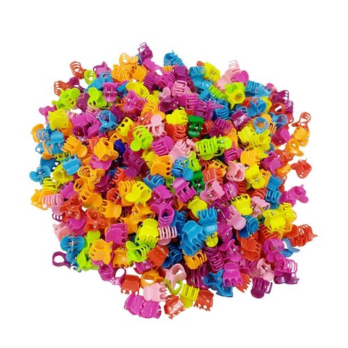 Generic Mini Hair Claw Clips Claws Clutcher, Plastic Hair Pins Clamps for Girls, Teens, Kids & Women, Hair Accessories, Mix Colors, 50 Pcs Multicolour Mini Hair Clips