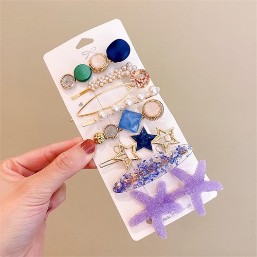 15 PCS Pearl Hair Clips Set, Cute Hair Barrettes, Boho Fancy Hairpin Accessories Headwear Styling Tools for Women Girls Decorative Wedding-051-16PCS-#01